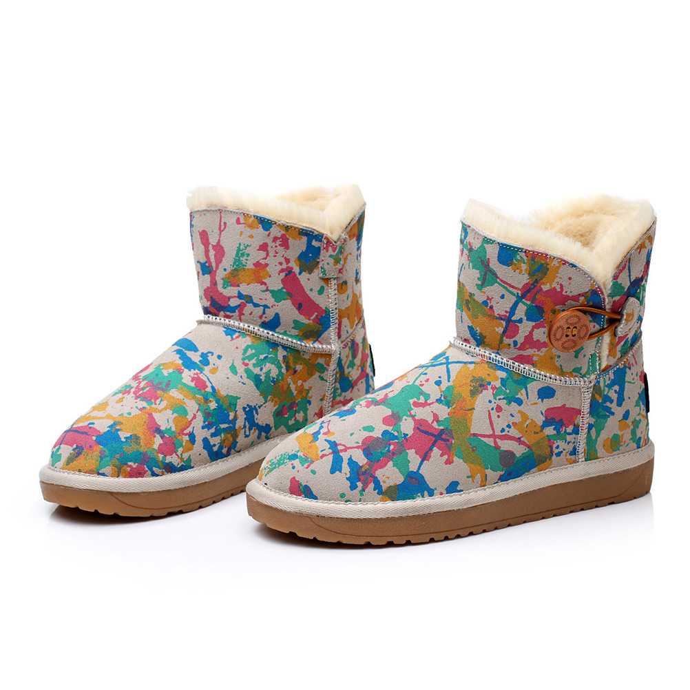 Airbrush Graffiti Print Women's Boots